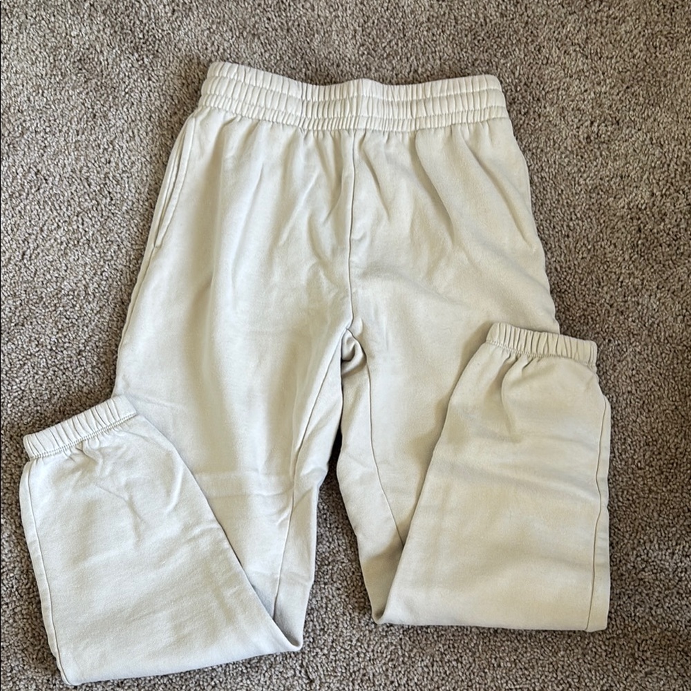 Cream Jogger Pants